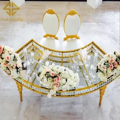 Modern Special Metal Stainless Steel Marble Dining Room Table for Restaurant Hotel Wedding Event Home Banquet Hall Party Use