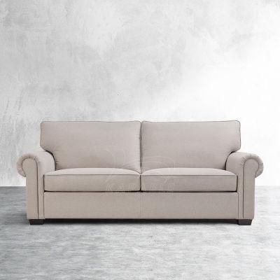 Rolled Arm Lancaster Leather Sofa Set Loose Back Couch Soft Seating Modern Upholstered Home Furniture for Living Room