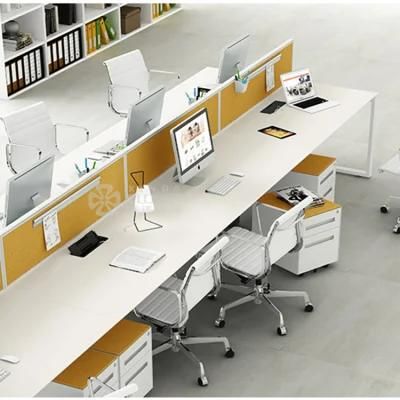 Modern Factory Price 8 Seaters Benching Desk Office Workstation Office Furniture with Screen