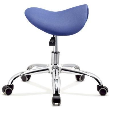 Simple Mechanism Saddle Chair Ergonomic Salon Saddle Stool