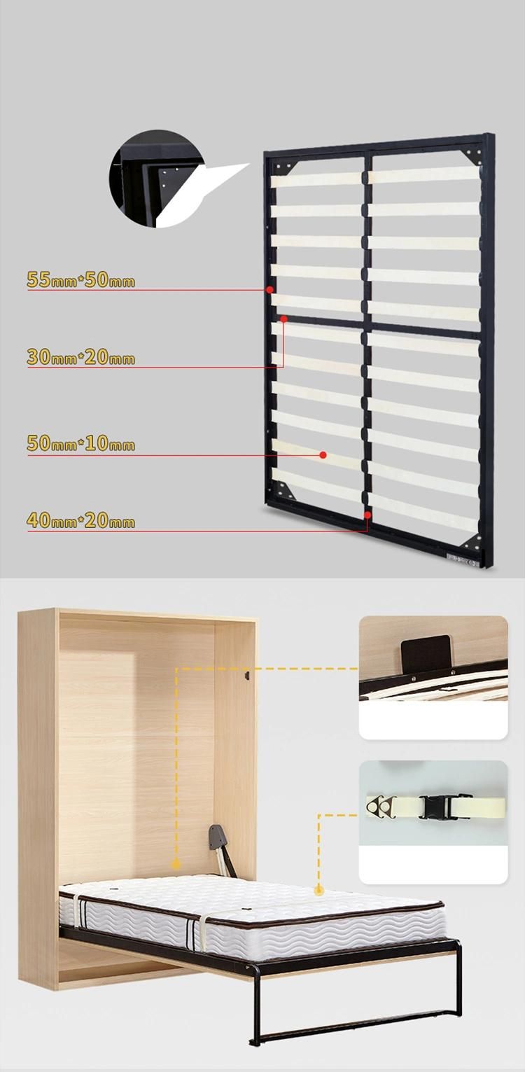 Home Furniture Gerenal Use Hidden Space Saving Wall Mounted Folding Murphy Bed