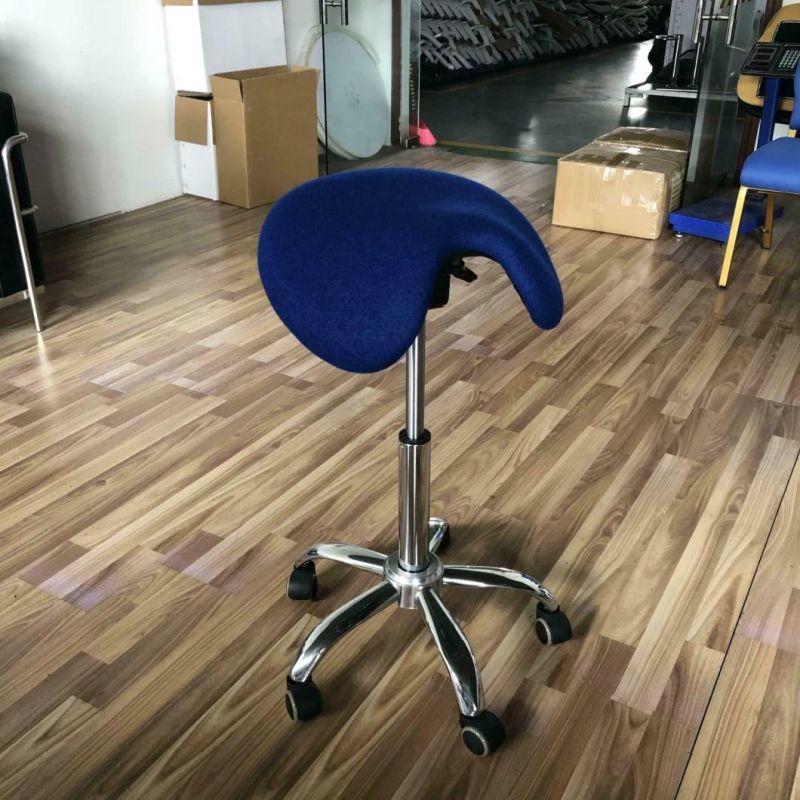 Ergonomic Tilt Saddle Stool Adjustable Height Office Chair