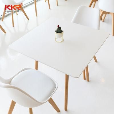 Wholesale Resin Epoxy White Marble Party Hotel Modern Chair Dining Tables