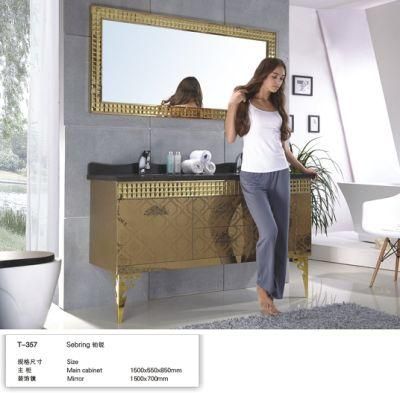 New latest Modern Luxury Stainless Steel Hotel Bathroom Furniture