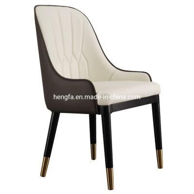 Modern Manufacture Office Furniture Metal Upholstered Fabric Dining Chairs