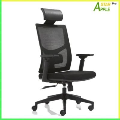 Headrest Leather Office Furniture as-C2076 Plastic Chair with Armrest Adjustable