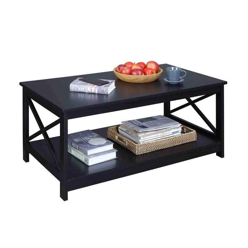 Factory Wooden Coffee Table Modern Black Home Modern Living Room Tea Coffee Table Furniture