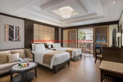 Plywood Upholstered Hotel Bedroom Sets Double Room Furniture
