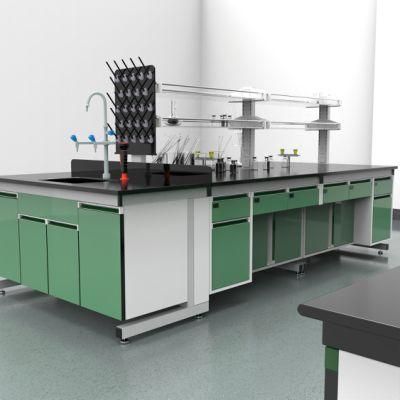 Hot Selling Physical Steel Lab Furniture Cover in Dispenser, Cheap Factory Prices Chemistry Steel Wall Bench for Lab/