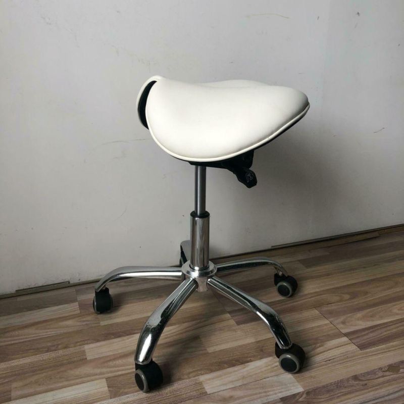 Popular Adjsutable Ergonomic Tilt Two Seat Saddle Stool