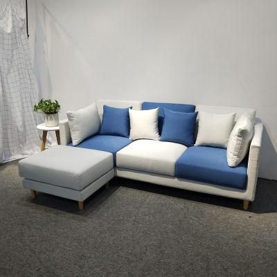 Cheap Customize Comfortable Sofa Set Convenient Modern Design Home Living Room 3 Seat Sofa with Ottoman