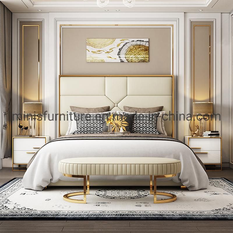 (MN-MB97) Hotel/House Bedroom Furniture Modern Luxury High Back Bed