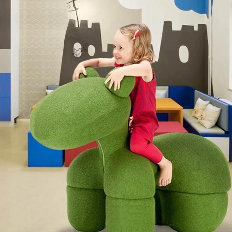 Creative Horse Shape Animal Chair Leisure Chair Designer Family Small Cartoon Children′s Chair