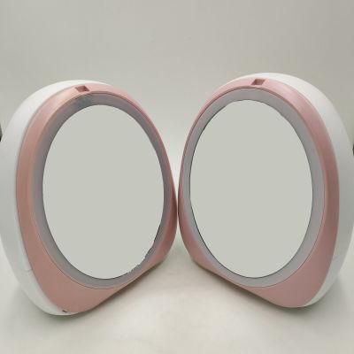 Egg Shape Makeup Pink Mirror Fashionable Cosmetic Mirror Gift for Girl