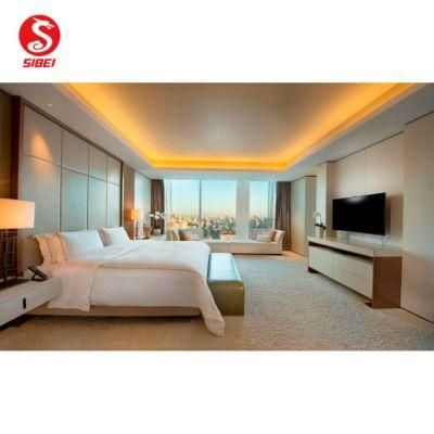 New Design 5 Stars Luxury Modern Double Customized Wooden Hotel Bedroom Furniture