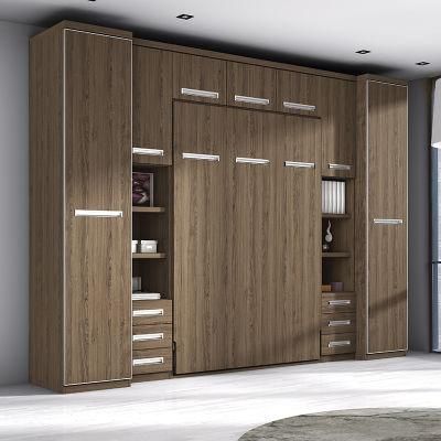 Home Furniture Murphy Bed Space with Writing Desk Modern Hidden Wall Bed