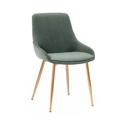 Popular Design Furniture Modern Hotel Dining Chair with Velvet Fabric