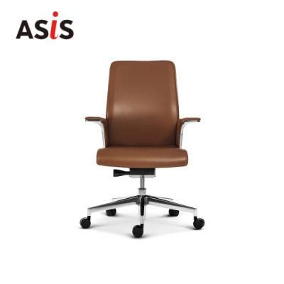 Asis Match Executive MID Back Modern Multi-Functional Boss Swivel Office Computer Genuine Chair Furniture
