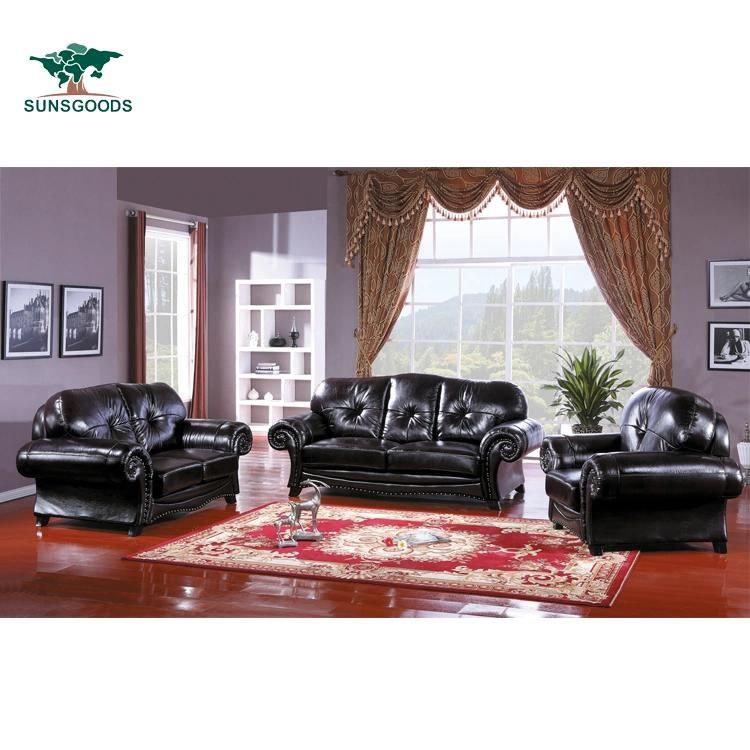 Manufacturer Luxury Popular Designbedroom Real Leather Sofa Group Sofa Modern Furniture
