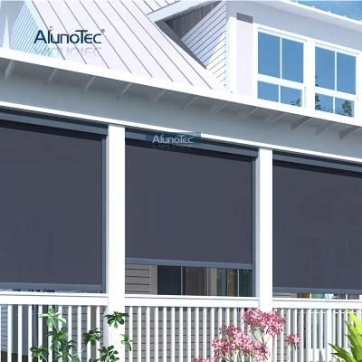 AlunoTec Hot Sale Remote Sun Screen Waterproof Electric Blinds for Outdoor Pergola