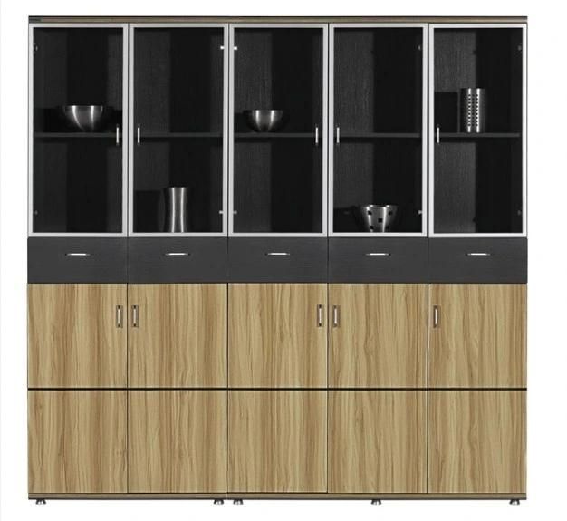 Modern Melamine Two Doors Wooden File Storage Cabinet Bookcase (SZ-FC012)