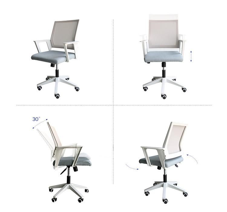Swivel Adjust Modern High Back Ergonomic Office Mesh Chair with Headrest