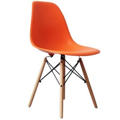 Hot Selling High Quality Modern Style Orange Dining Chair Plastic Chair Outdoor Chair