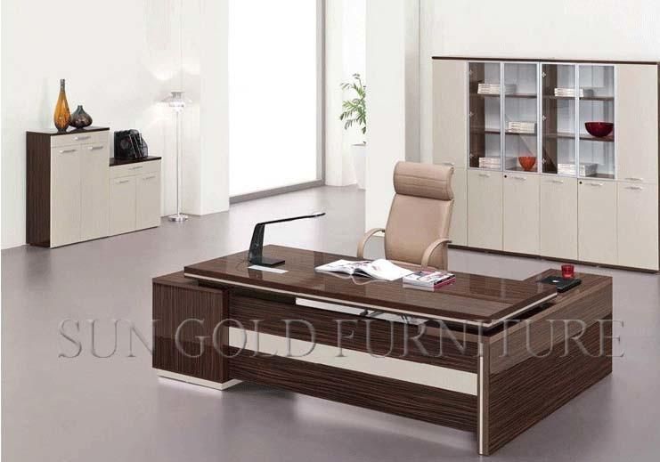 2017 New Wooden Manager Office Table Design Picture (SZ-ODT677)