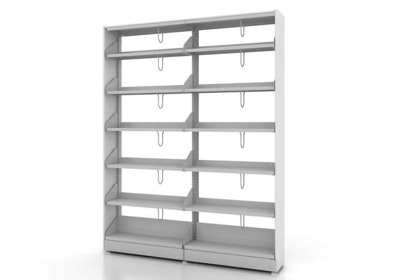 Modern Steel&Wooden Bookcase Bookrack Bookshelf School Furniture for Library