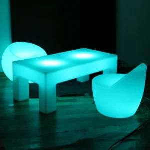 Illuminate LED Light Furniture Wedding Table and Chair with IR Remote Control for Sale