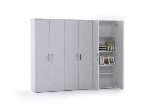 Four Adjustable Shelves Metal Steel Modern Filing Cabinet