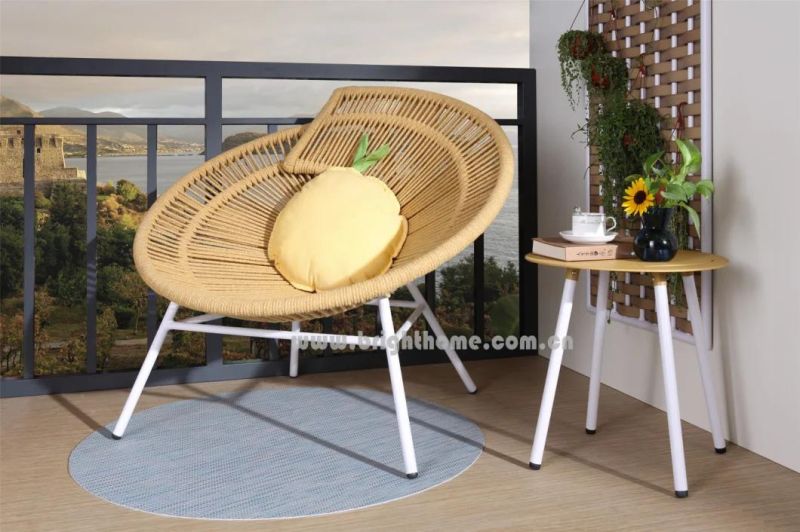 Aluminium Frame Rope Weave Cookie Leisure Chair Outdoor Furniture