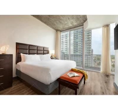 Modern Simple Design Apartment Hotel Bedroom Furniture Sets Commercial Use for Sale