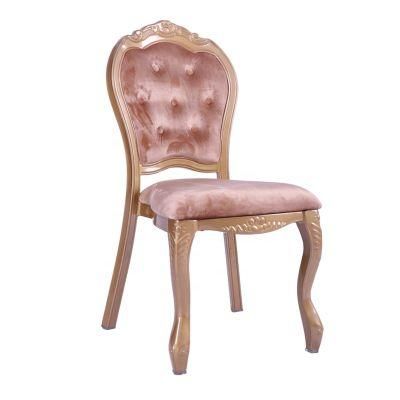 Luxury French Wedding Stacking Dining Chairs Antique Louis Dining Chair Modern Furniture