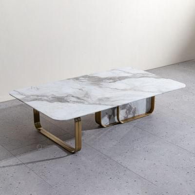 Modern Minimalist Designer Living Room Rectangle Coffee Table