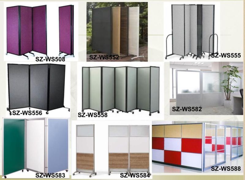 Popular Office Partition with Single Glass and Board Option (SZ-WS686)