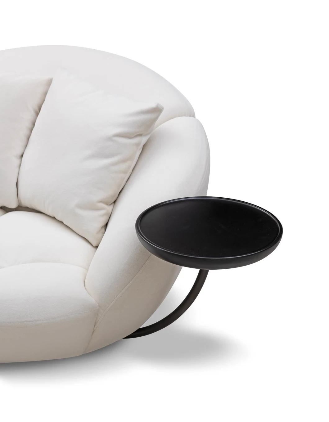 Modern Living Room Furniture Armchair Circle Cushion Lounge Chair