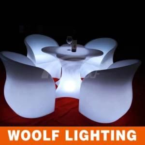 Plastic Luxury Waterproof Fashion LED Garden Furniture