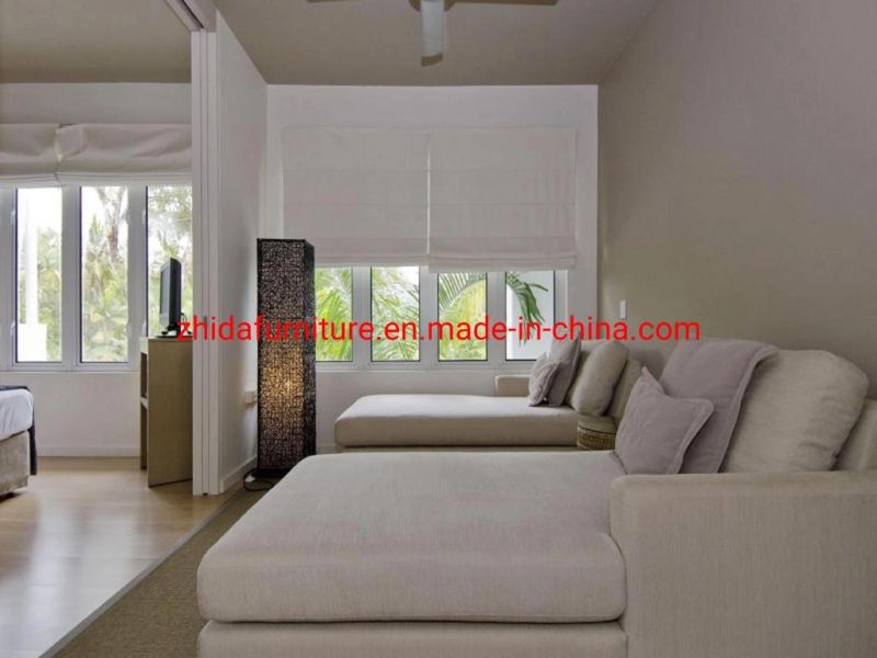 Chinese Teak Wood Hotel Guess Double Room Furniture Apartment with Furniture Sofa