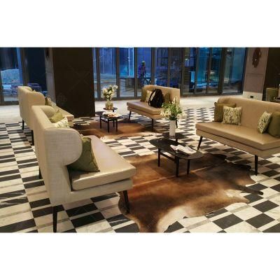 Luxury Hotel Design Hotel Lobby Furniture with Wooden Table