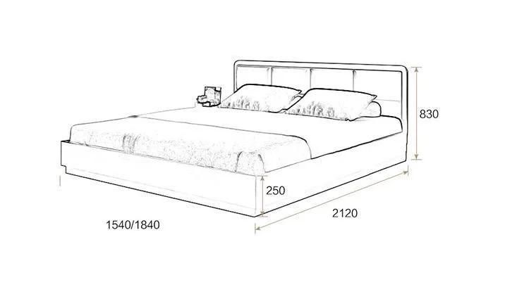 Double Wood Modern Wholesale Simple Designs King Size Home Master Bedroom Furniture Sets