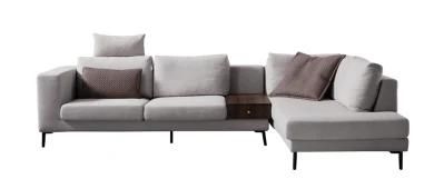 Chinese Wholesale Set Furniture Modern Modular Home Living Room Leisure Corner Leather Sofa