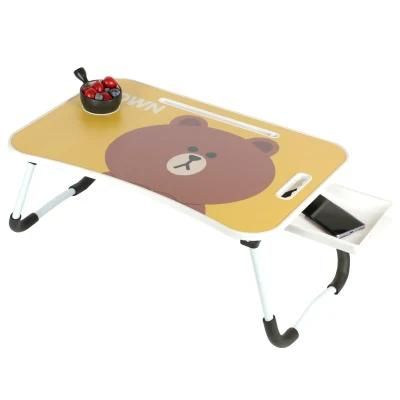 Save Space Foldable Standing Desk Laptop Folding Table for Bed