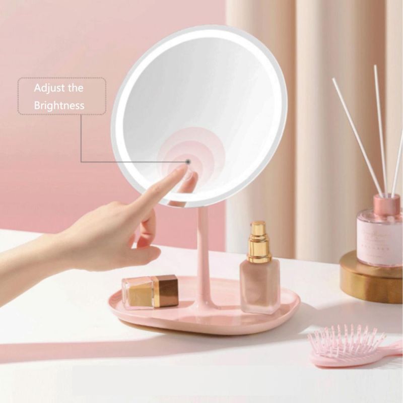 LED Portable Beauty Desktop Touch Screen Makeup Mirror