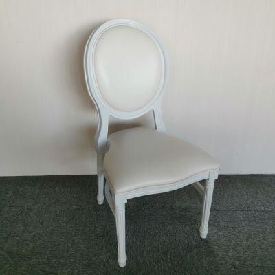French Style Resin Louis Dining Chair in White Color