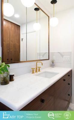 New Design LED Smart Mirror Bathroom Furnature Plywood Wood Tones PVC Bathroom Cabinet