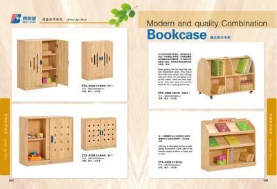 Kindergarten Wood Book Shelf, Children Movable Book Shelf, Kids Book Shelf, Preschool Wood Book Shelf