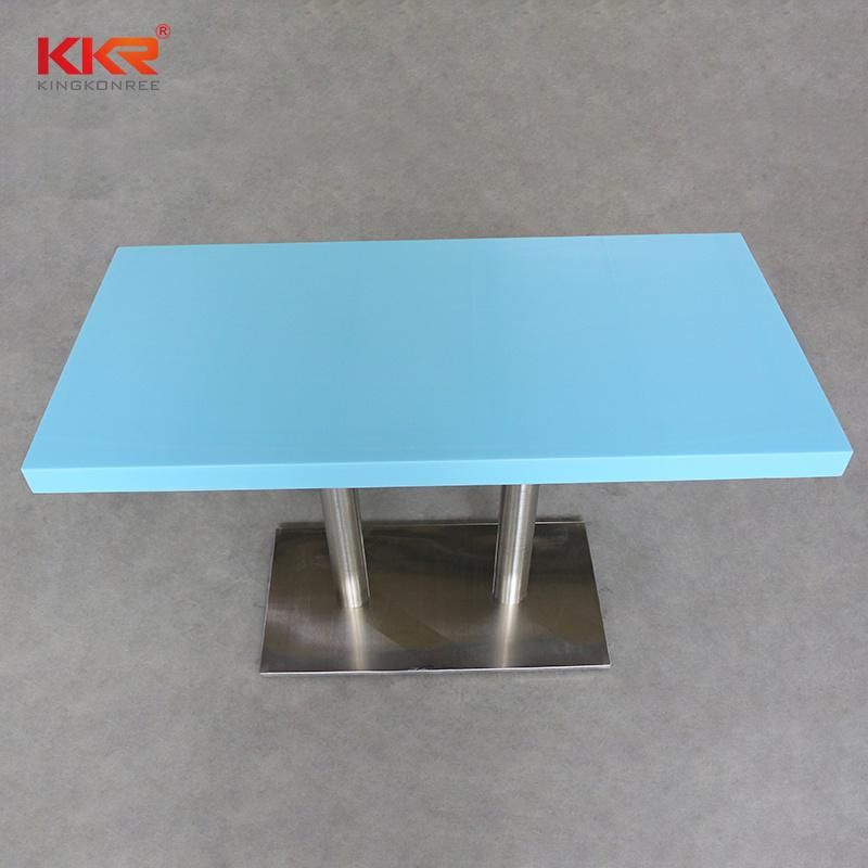 Solid Surface Raw Material Dining Table for Restaurant