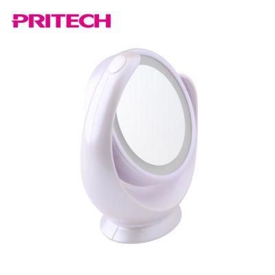 Pritech Wholesale Portable Chrome Finish Double Sides Makeup Vanity Mirror