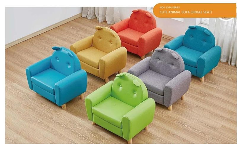 School Study Furniture, Children Furniture Set Sofa, Baby Leather Sofa, Day Care Center Sofa